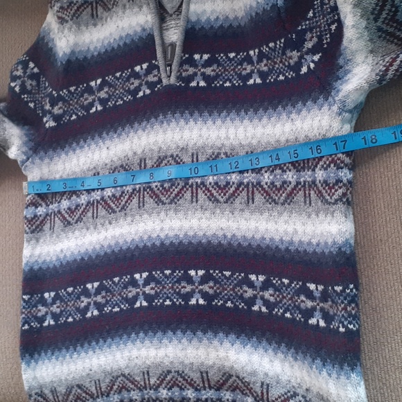 Tommy Hilfiger Boy's Blue and Gray V-Neck Sweater - Picture 7 of 8